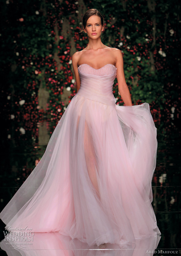 abed mahfouz pink couture dress 2011