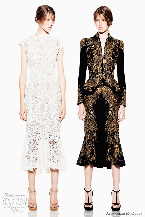 alexander mcqueen resort 2012 dresses