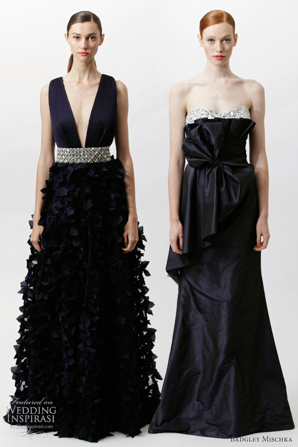 badgley mischka resort 2012 black dresses