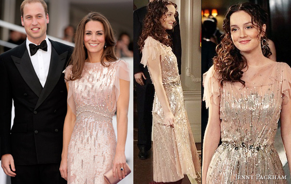 kate middleton leighton meester jenny packham - the duchess of cambridge vs Gossip Girl Blair Waldorf