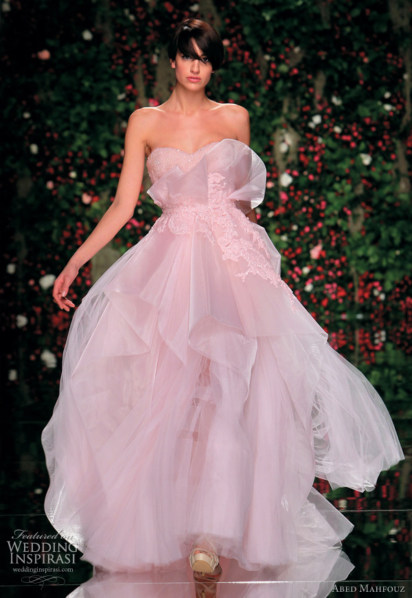 pink couture dress