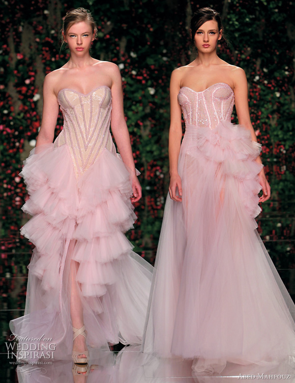 pink wedding dresses abed mahfouz