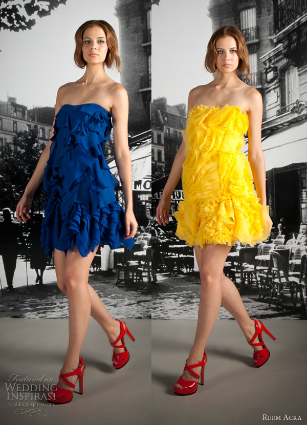 reem acra resort 2012 short party dresses reem acra resort 2012 short party dresses