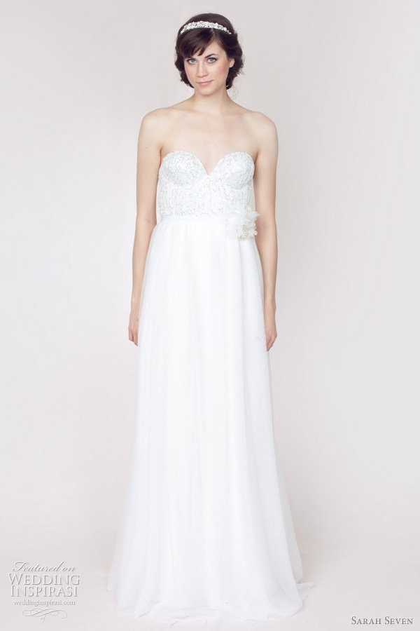 sarah seven bridal gown spring 2012 collection - sparkle fade wedding dress