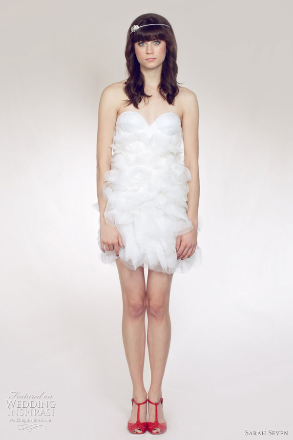 short wedding dresses sarah seven 2012 - fauna