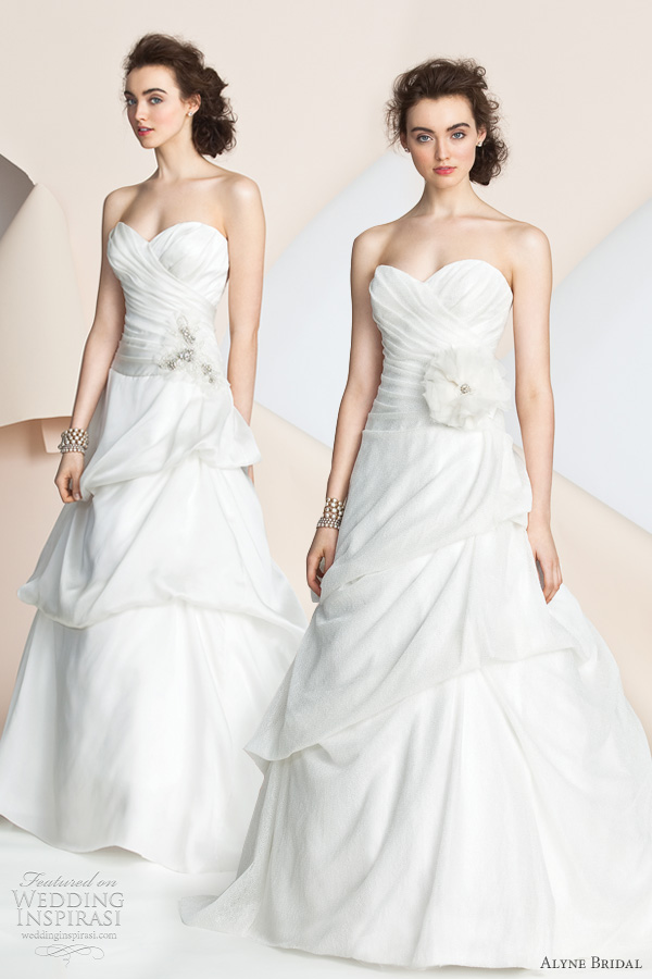 alyne bridal 2012 wedding dresses - Claire and Heather