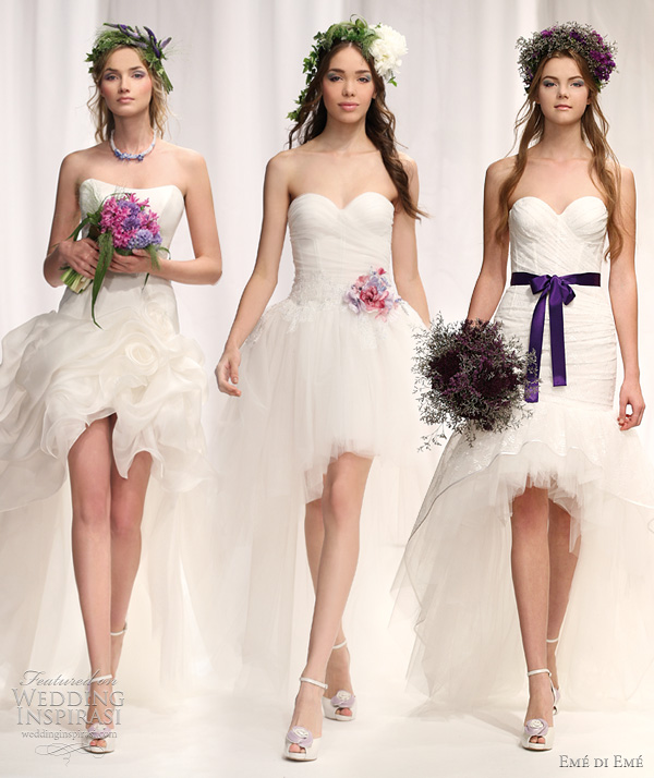 eme di eme mullet wedding dress - adriatica, corsica and bologna short to long gowns