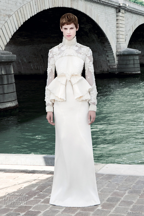 givenchy fall 2011 couture wedding dress