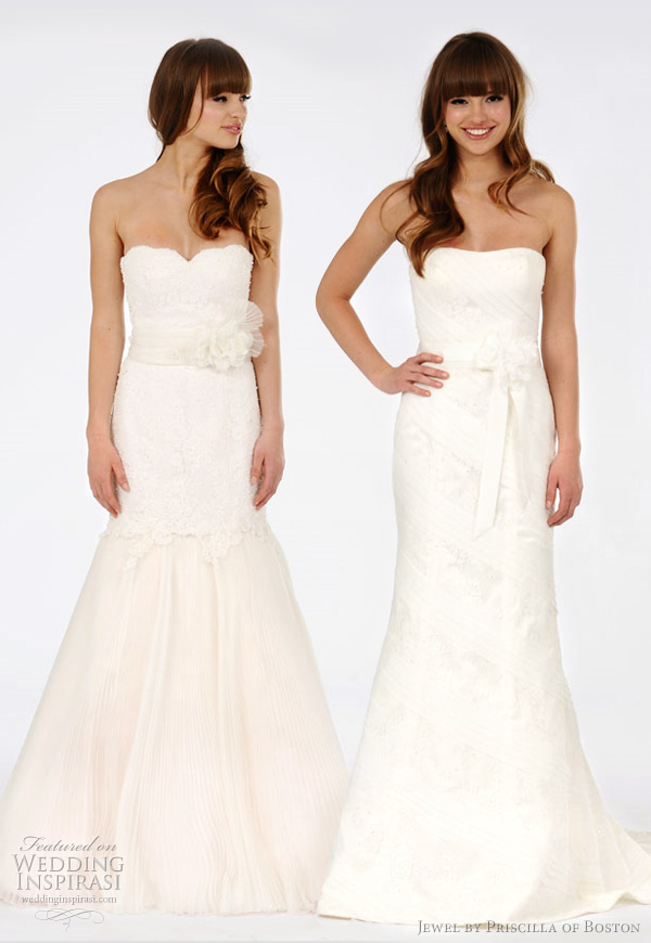 jewel by priscilla of boston spring 2012 wedding dresses - lex and melania