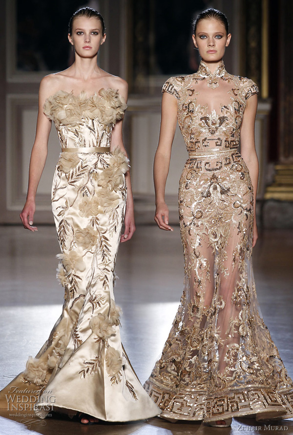 gold wedding dress inspirastion