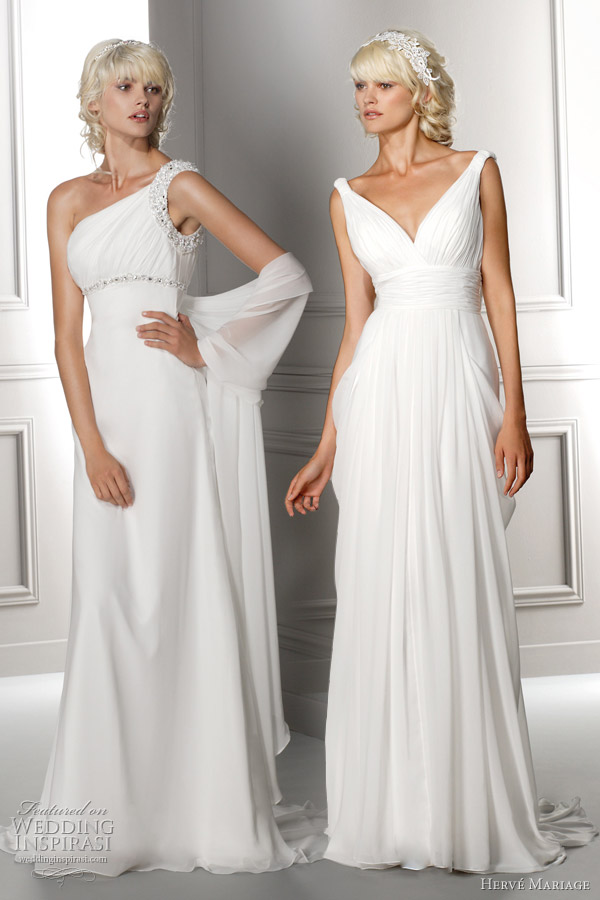 herve mariage 2012 wedding dresses - Laetitia, Lavande grecian gowns