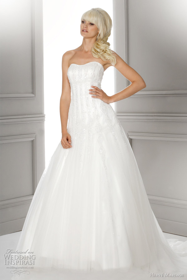 herve mariage paris louvre wedding dress