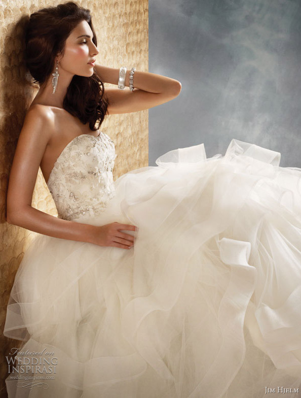 jim hjelm 8155 wedding dress fall 2011