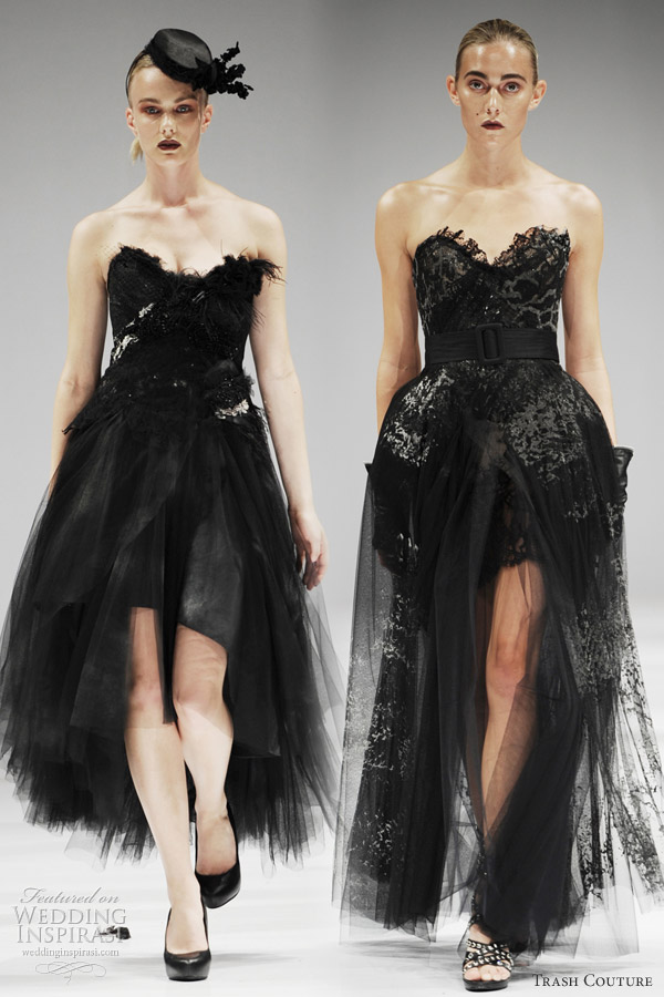 Trash Couture Wedding Dresses Spring 2012 — Black Swan Ballet Inspired ...