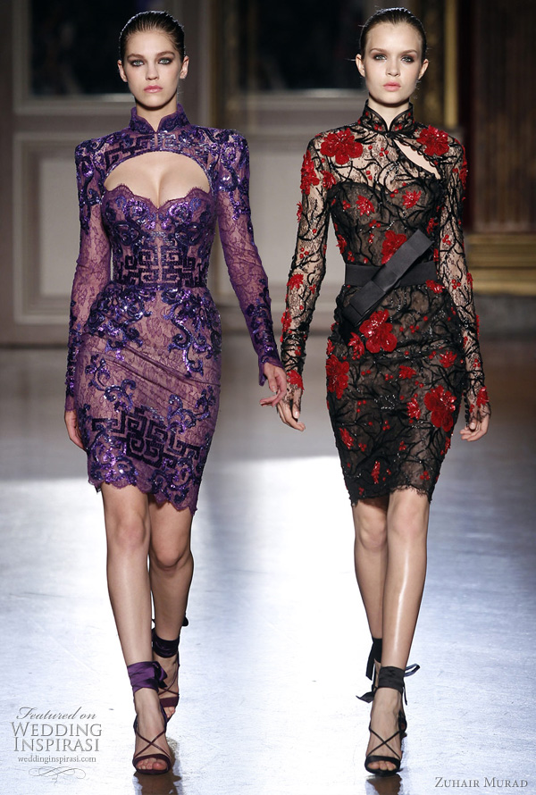 zuhair murad couture short dresses