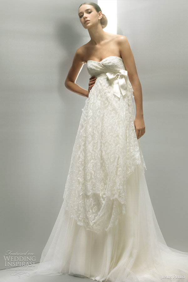 empire line wedding dress