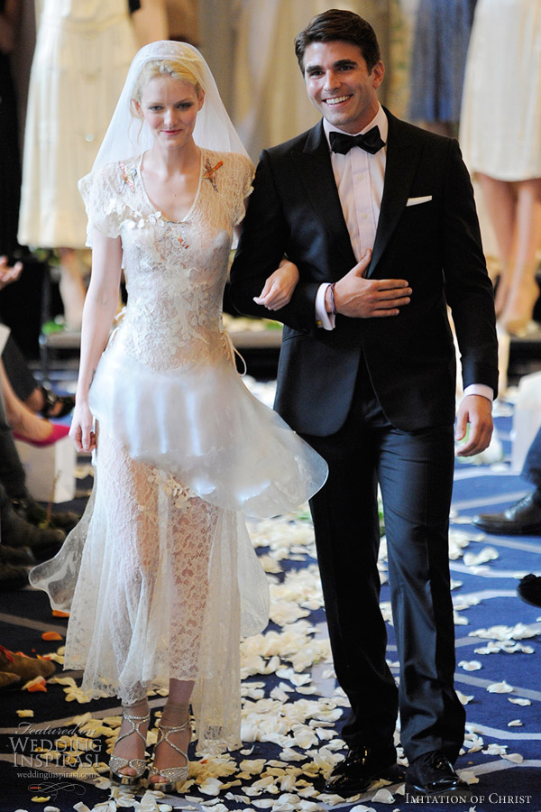 imitation of christ wedding dress spring 2012 imitation of christ wedding dress spring 2012