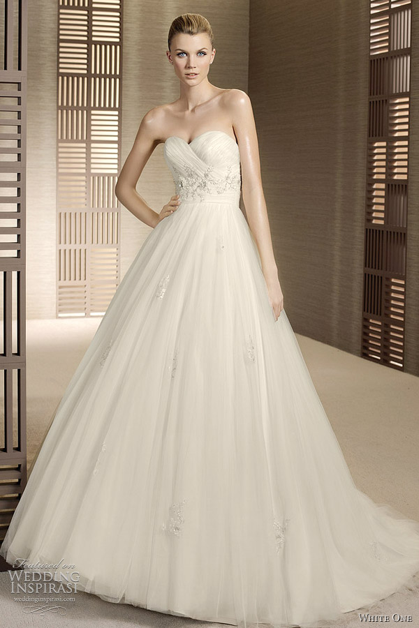 white one 2012 bridal collection - orquidea wedding dress