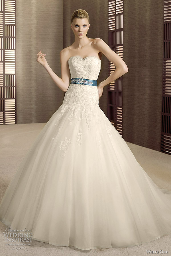 white one wedding dresses 2012 bridal collection - Ozono