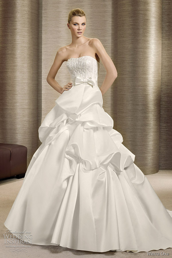 white one bridal prices