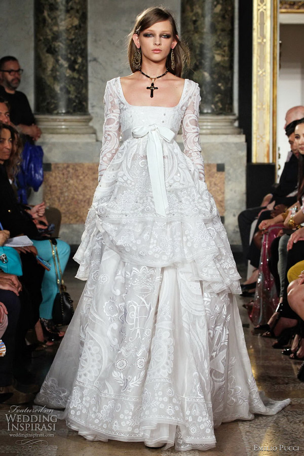 emilio pucci wedding dress 2012