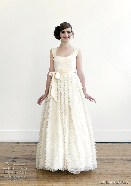 english dept 2012 wedding dresses - Tea/Blush