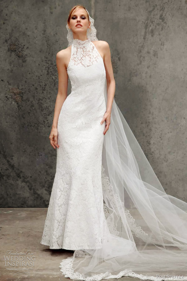 halter neck wedding dress rosi strella - avenue montaigne