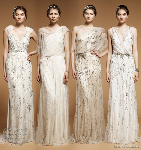 jenny packham bridal spring 2012 collection - Callie, Elm, Iris and Astrid wedding dresses