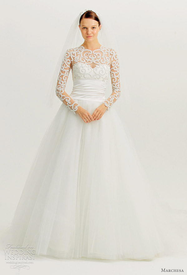 marchesa bridal fall 2012 wedding dress