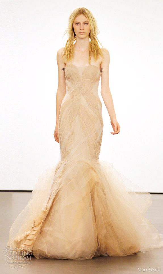 vera wang color wedding dresses 2012