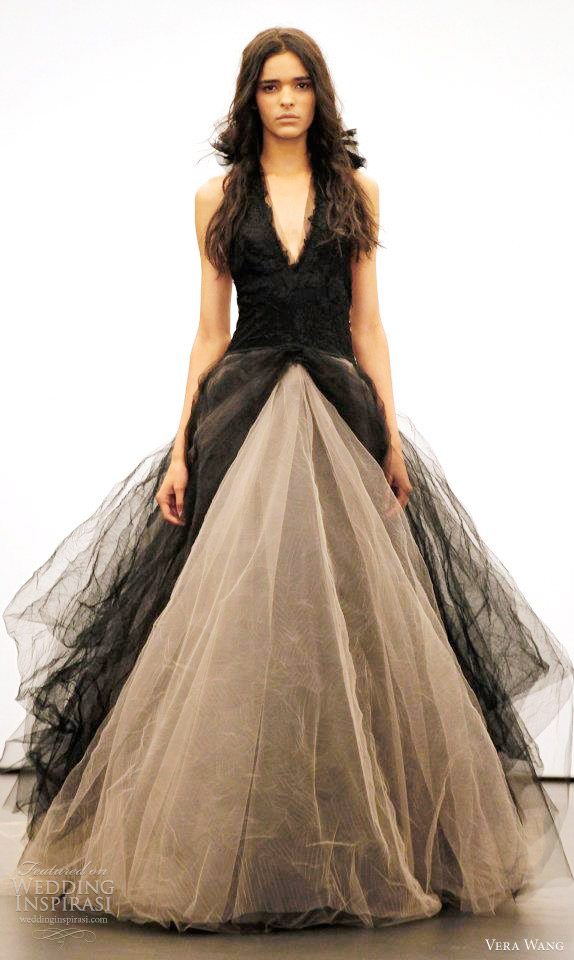 vera wang black gown