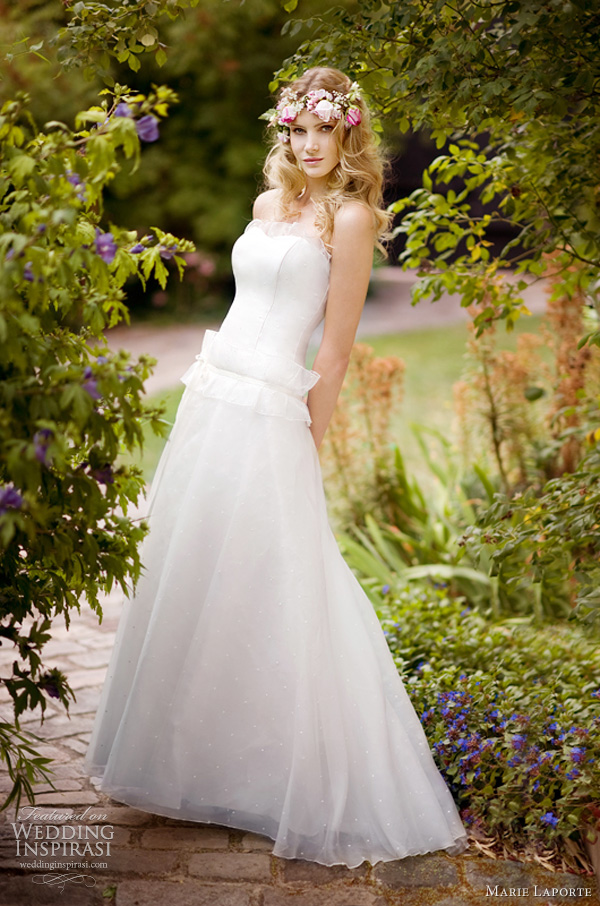 marie laporte wedding dress 2012