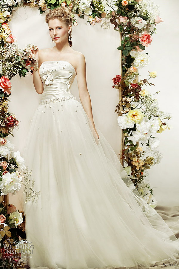 papilio champagne wedding dress