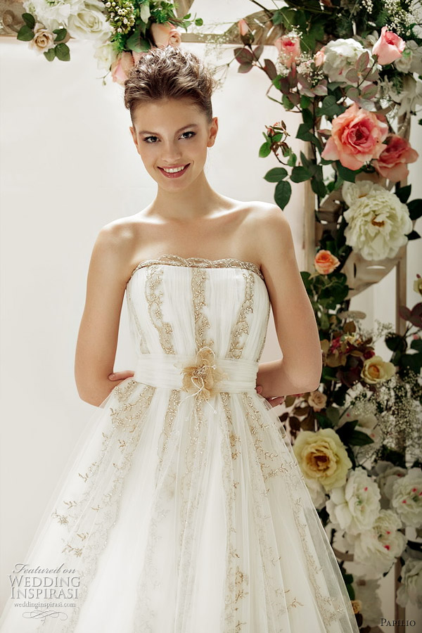 papilio gold wedding dress papilio gold wedding dress