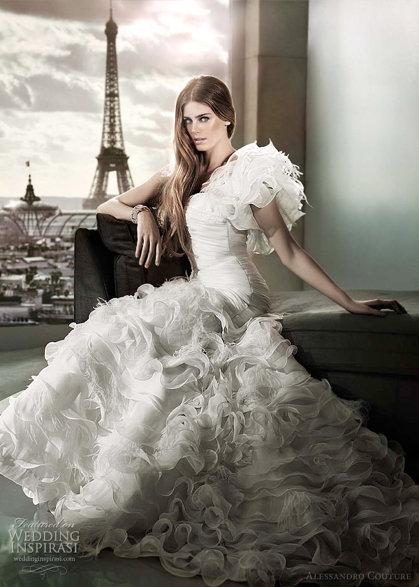 مجموعة كبيرة من  فساتين الزفاف الفرنسيه 2012 _2013 روعة وصور غاية فى الجمال Alessandro-couture