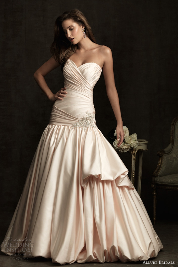 allure bridals color wedding dresses 2012