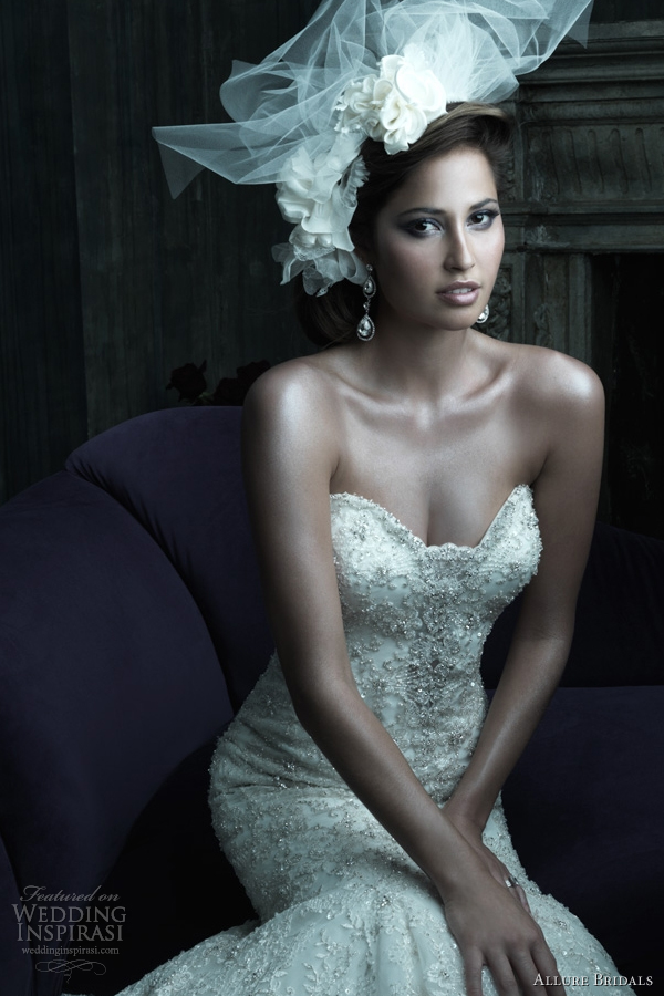 allure bridals wedding dress - c200 closeup