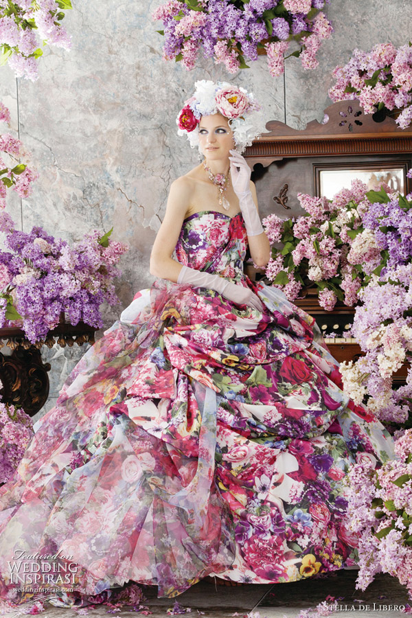 colorful wedding dresses 2012