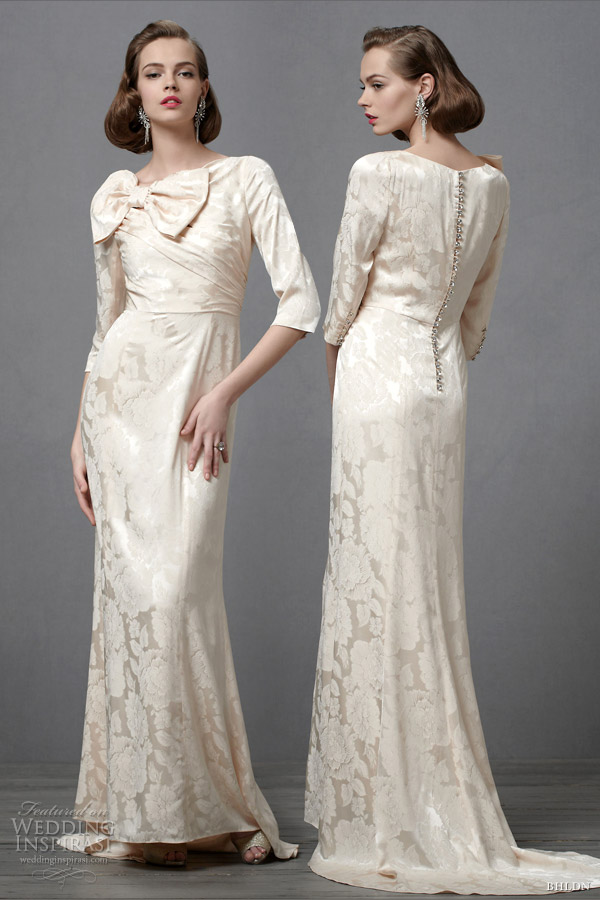 bhldn 2012 sleeve wedding dress
