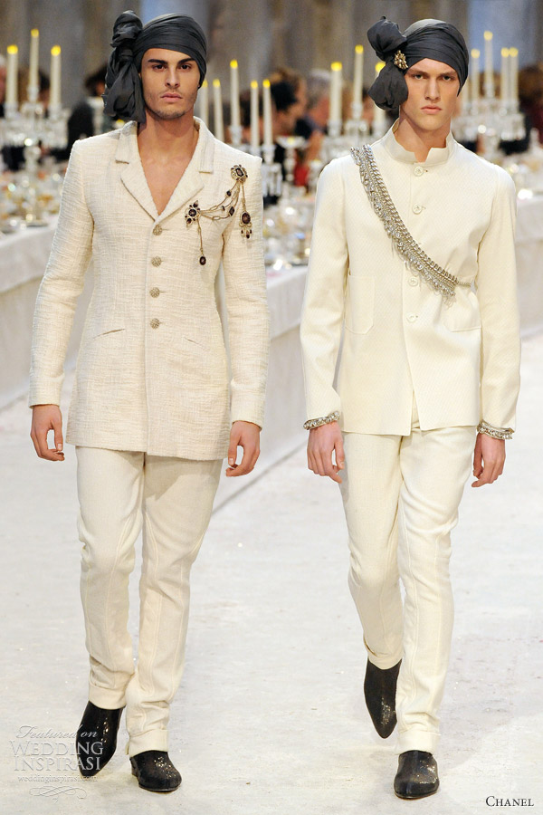 chanel menswear wedding