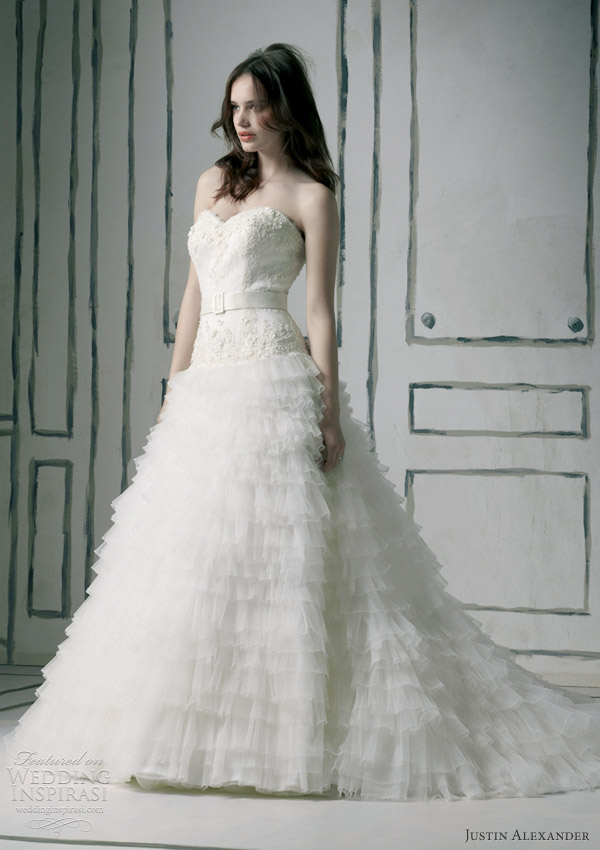 justin alexander 2012 wedding gown 8533