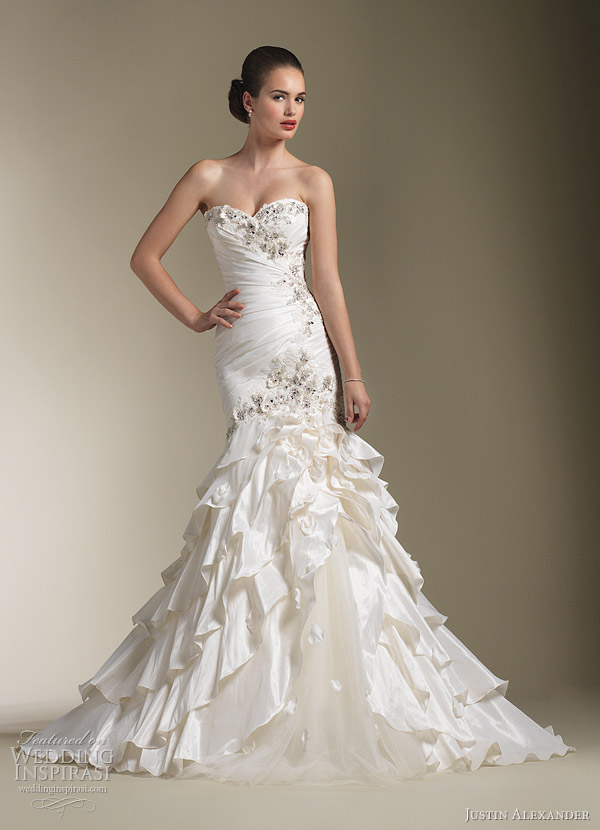 justin alexander wedding gowns 2012