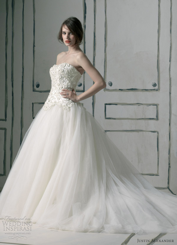 justin alexander wedding gowns 2012 - style 8540