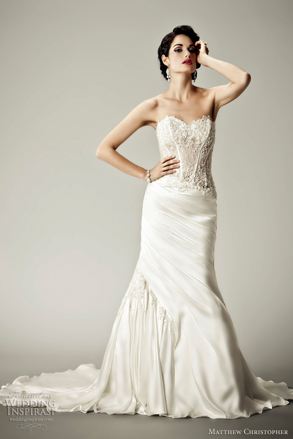 matthew christopher 2012 alabaster wedding dress