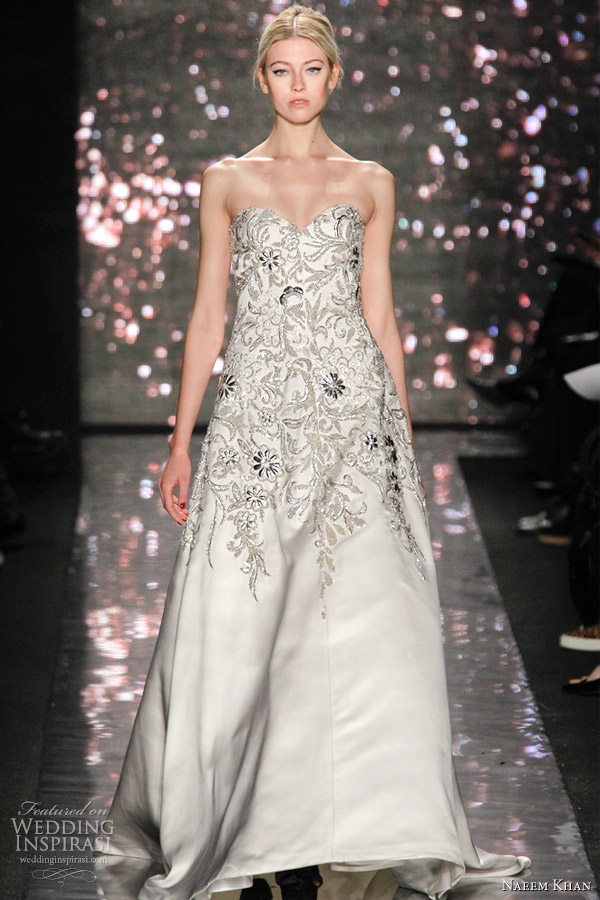 naeem khan fall 2012 wedding dress