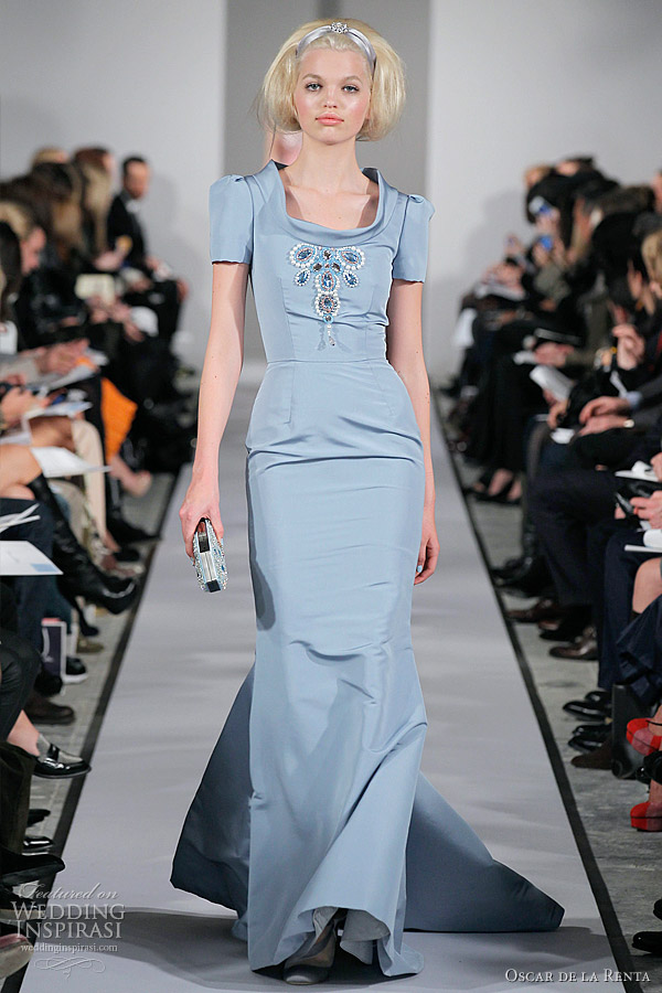 oscar de la renta dresses fall winter 2012