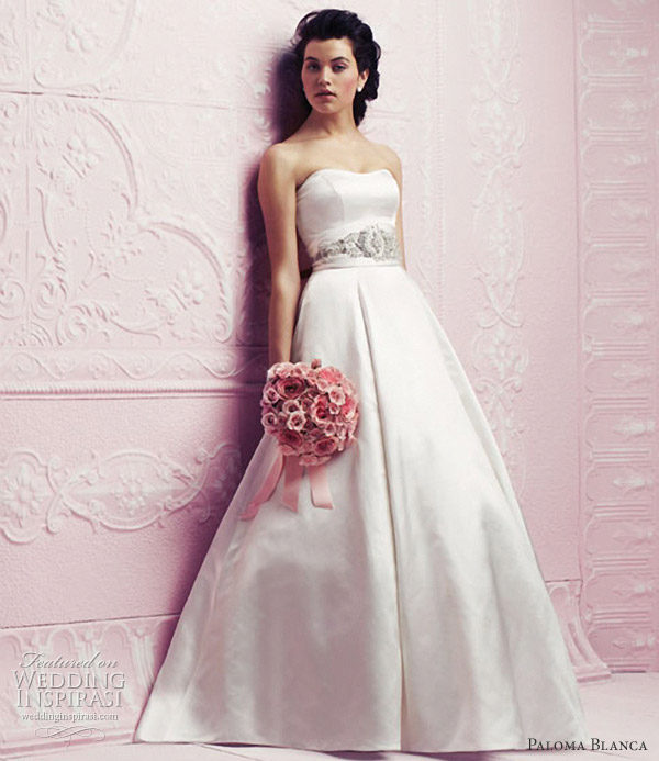 paloma blanca 2012 a line wedding dress