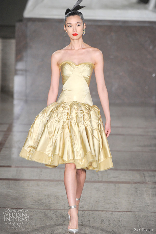 zac posen fall 2012 short dress