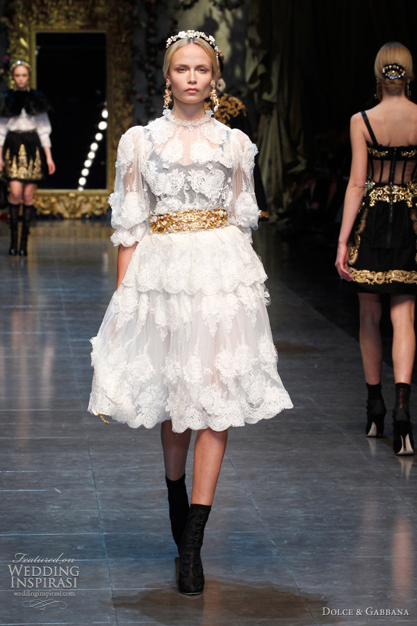 dolce gabbana wedding dresses fall 2012 2013