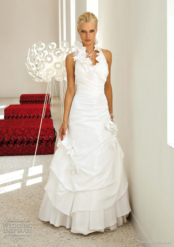 halter wedding dress linea raffaelli